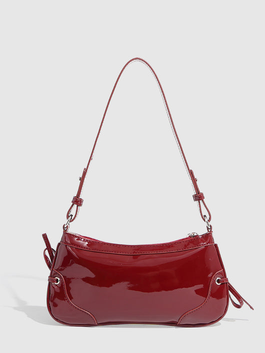 Bolso Bandolera Cuadrado Pequeño con Doble Moño - Diseño Minimalista Liso - Image 19