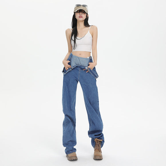 Pantalones Denim con Tirantes para Mujer - Estilo Urbano Verano
