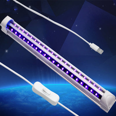 Barra de Luz LED RGB con Interfaz USB - Tubo Luminoso Púrpura