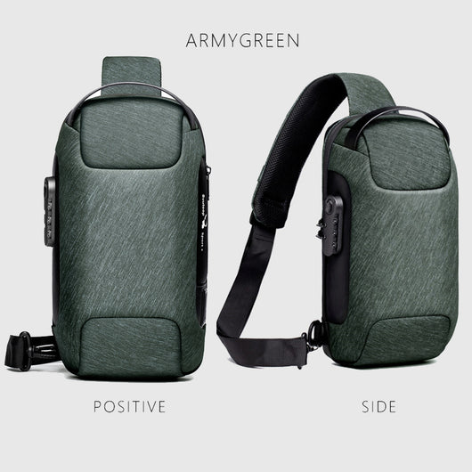 Bolsa Cruzada Antirrobo para Hombre - Mochila Mensajero de Seguridad - Image 27