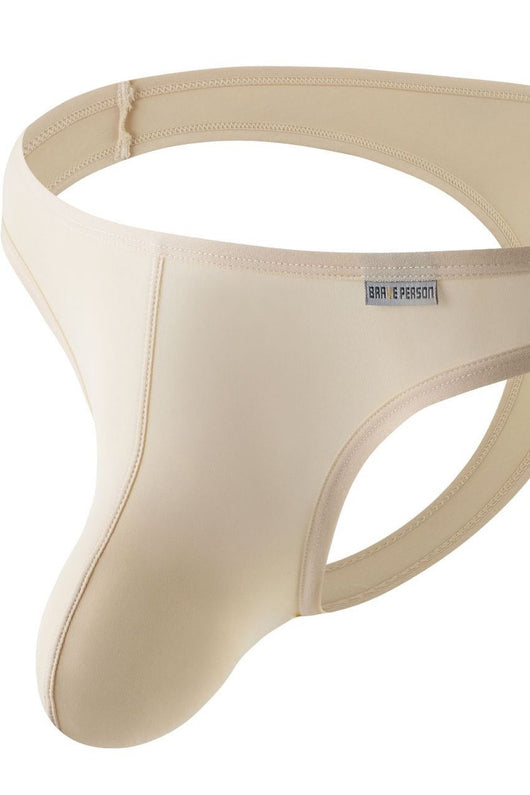Tanga Masculina con Bolsa Convexa en U de Tela Seda de Hielo - Image 36