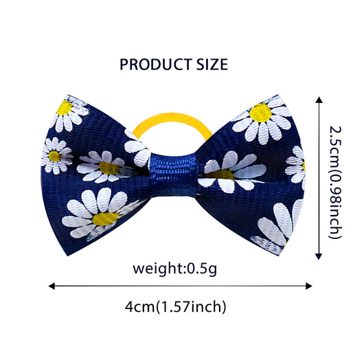 Diadema Floral Margarita para Mascotas - Estilo Pastoral con Elástico - Image 2