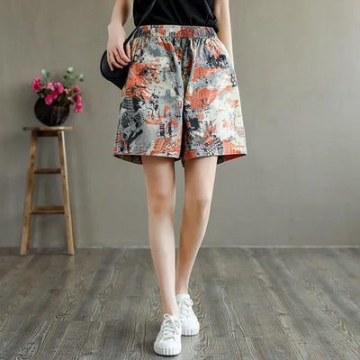 Shorts de Algodón Estampado Cintura Alta para Mujer - Image 5