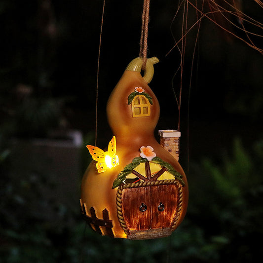 Lámpara Solar Colgante Decorativa para Árbol - Diseño Calabaza Exterior - Image 2