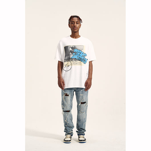 Jeans Rotos Holgados para Hombre - Estilo Casual Trendy