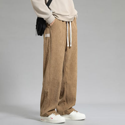 Pantalones Casuales Hombre Otoño Invierno - Corte Recto Pierna Ancha Moda Urbana - Image 16