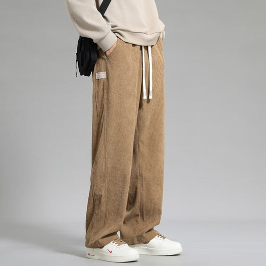 Pantalones Casuales Hombre Otoño Invierno - Corte Recto Pierna Ancha Moda Urbana - Image 16