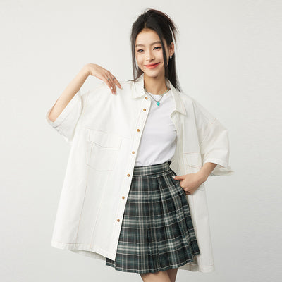 Camisa Suelta de Manga Corta Unisex - Image 9