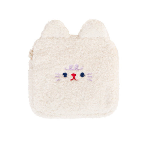 Bolsa de Higiene Menstrual con Bordado de Peluche - Capacidad Grande