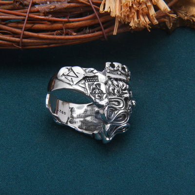 Anillo de Calavera en Plata Esterlina 925 para Hombre - Image 3