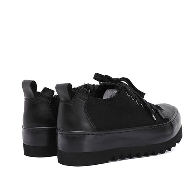 Zapatos de Lona Teñidos a Mano con Suela Gruesa Transpirable - Image 3