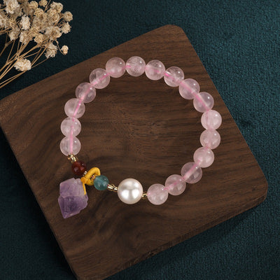 Pulsera Cristal Flor de Durazno Estilo Chino - Prosperidad y Abundancia - Image 7