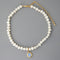 Collar Medalla Dorada y Perlas Barrocas