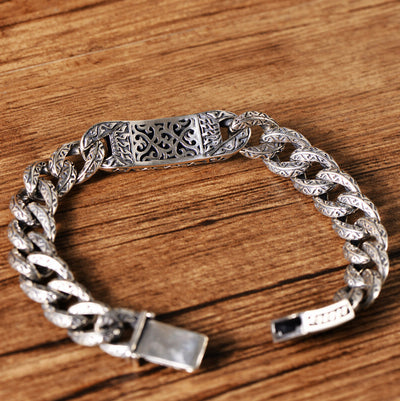 Anillo de Plata Esterlina Dragón Hip Hop Dominante - Línea Retro