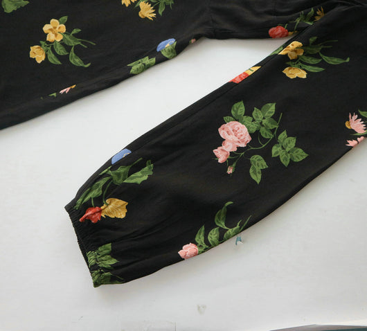 Vestido Largo Vintage con Estampado Francés y Mangas Largas - Image 12