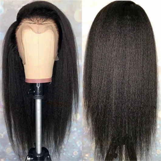 Peluca Larga Negra Cabello Liso Seda de Alta Temperatura Voluminosa - Image 5
