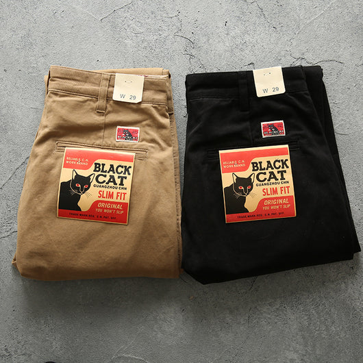 Pantalones Casuales Rectos de Algodón Twill Retro para Hombre - Image 4