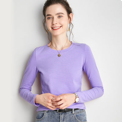 Playera Básica Cuello Redondo Suelta Colores Sólidos - Image 18