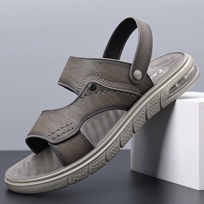 Sandalias de Cuero Genuino para Hombre con Doble Suela Antideslizante - Image 3