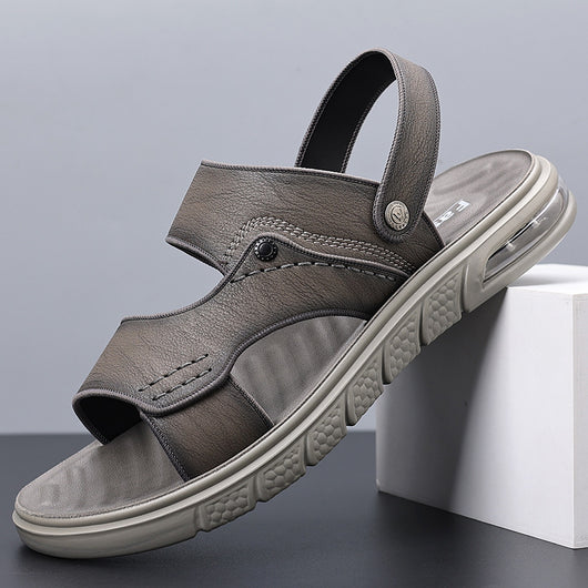 Sandalias de Cuero Genuino para Hombre con Doble Suela Antideslizante - Image 3
