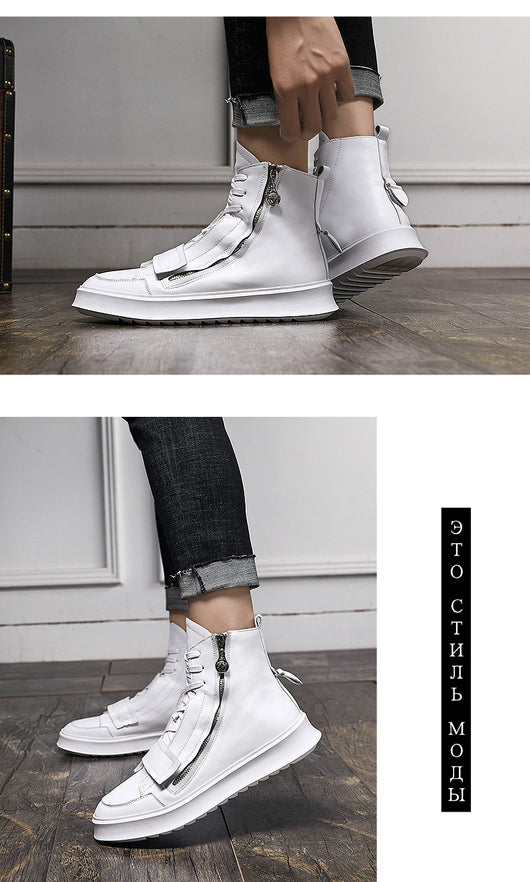 Botas de Invierno para Hombre en Cuero PU - Botines Cálidos y Resistentes - Image 10