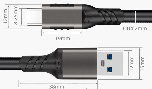 Cable USB-C 3.2 de Alta Potencia 60W - Carga Rápida y Transferencia de Datos - Image 12