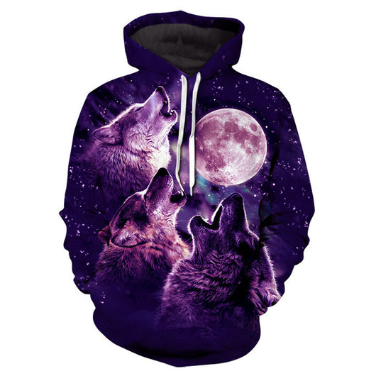 Sudadera Hoodie Mochizuki Wolf con Impresión 3D Digital para Hombre - Image 5