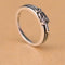 Diamond Set Pequeño Sword And Dagger Ring In 925 Sterling Plateado No.14