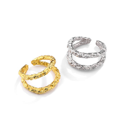 Anillo de Plata Esterlina Viento Frío - Diseño Personalidad Nicho - Image 2