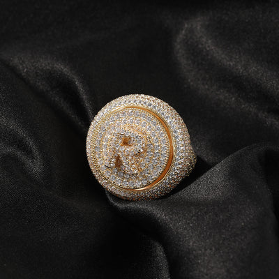Anillo Hip Hop Giratorio con Letras DIY y Zircones - Image 19