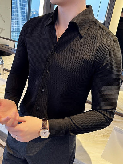 Camisa Térmica Textura Waffle Cuello V Manga Larga - Image 5