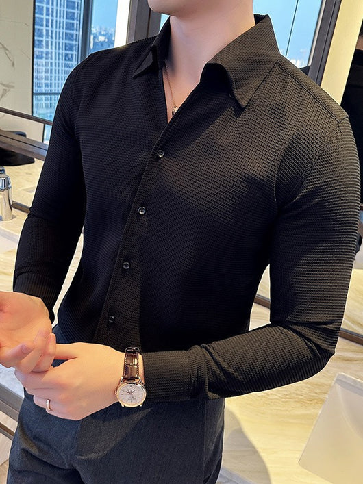 Camisa Térmica Textura Waffle Cuello V Manga Larga - Image 5