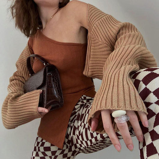Cardigan Tejido de Manga Larga con Protección Solar - Diseño Elegante para Mujer