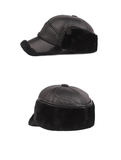 Gorro de Cuero Grueso para Invierno con Protección de Orejas - Image 8