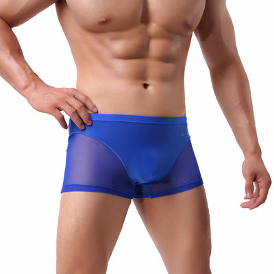 Bóxers Hombre Seda Fría Transpirable Costura Reforzada