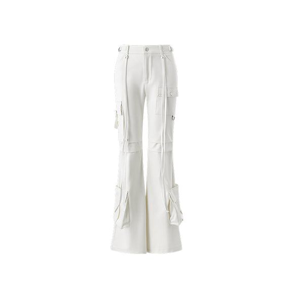 Pantalones Cargo Retro de Pierna Ancha