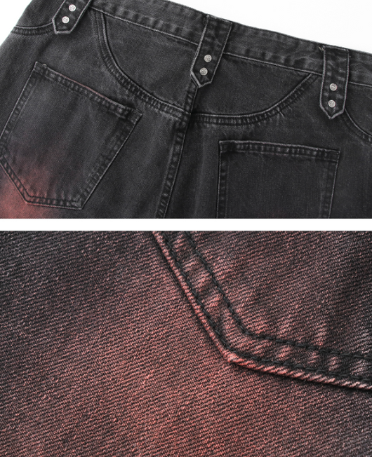 Jeans Rectos Clásicos Small Crowd para Hombre - Image 7