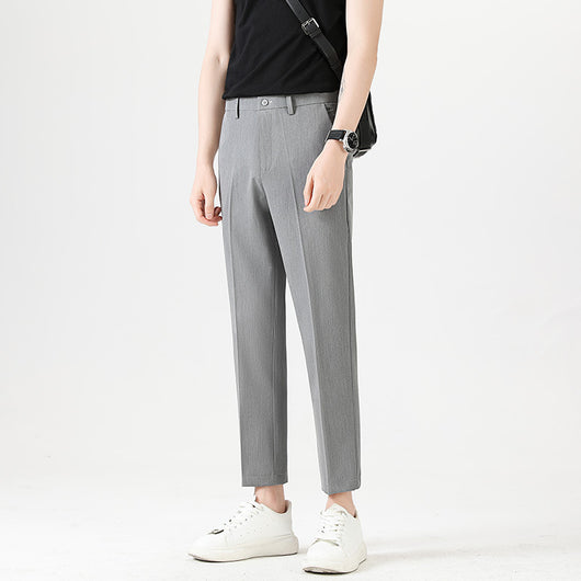 Pantalones Casuales Elásticos Slim Fit Lujo Ligero para Hombre - Image 3