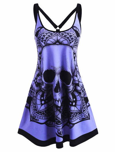 Vestido Sin Mangas Estampado Halloween - Image 3
