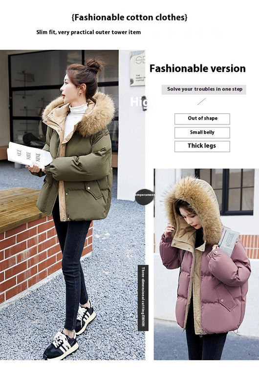 Abrigo de Plumón de Pato Blanco Suelto Estilo Coreano para Mujer - Image 21