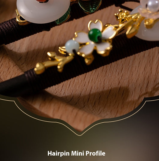 Pasador de Pelo de Placa de Tocado de Ébano para Mujer - Image 21