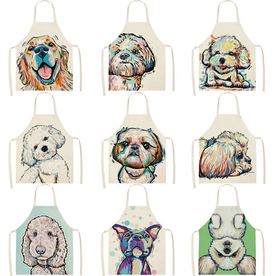 Delantal Dacron Estampado Serie Animales Perro - Image 25
