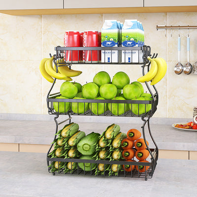 Canasta Organizadora de Dos Niveles para Frutas y Snacks - Image 4