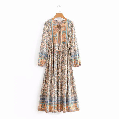 Vestido Ejecutivo con Corbata en Escote y Mangas Largas - Image 14