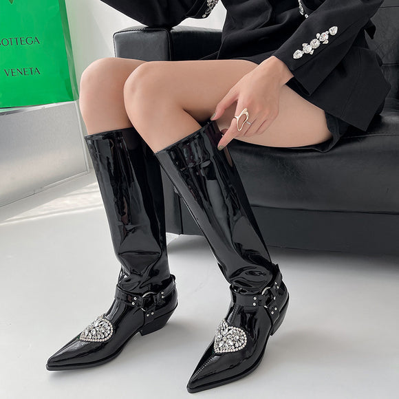 Botas Love Rider con Cristales Brillantes