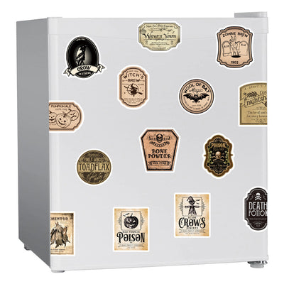 50 Botellas Vintage Halloween con Stickers de Graffiti - Image 4