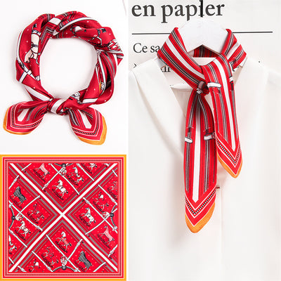 Pañuelo Cuadrado de Seda Premium Versátil para Mujer - Image 50