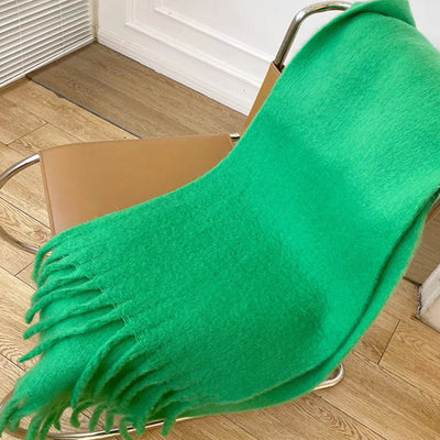 Bufanda Mohair Gruesa y Esponjosa - Abrigo Cálido de Lujo para Mujer - Image 15