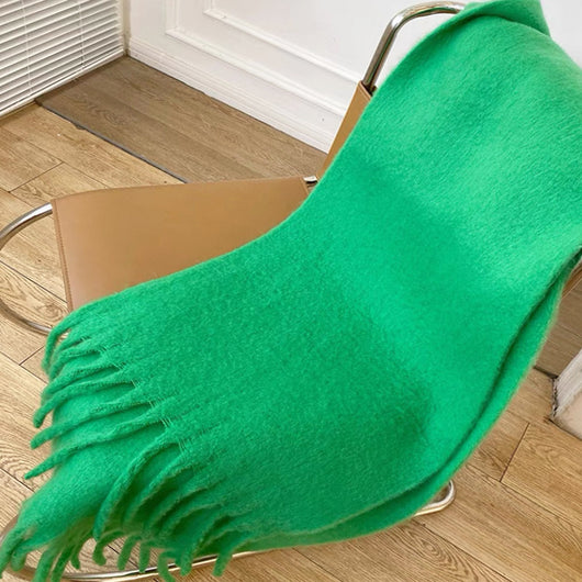 Bufanda Mohair Gruesa y Esponjosa - Abrigo Cálido de Lujo para Mujer - Image 15