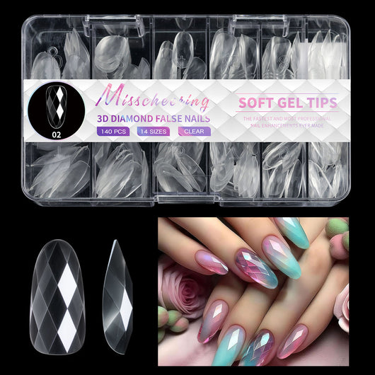 Puntas de Uñas 3D Diamond Wear de Larga Duración - Image 44